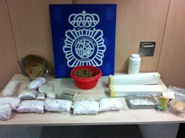 Coca del laboratorio de cocaína de Vila-seca, el mayor hallado en Catalunya