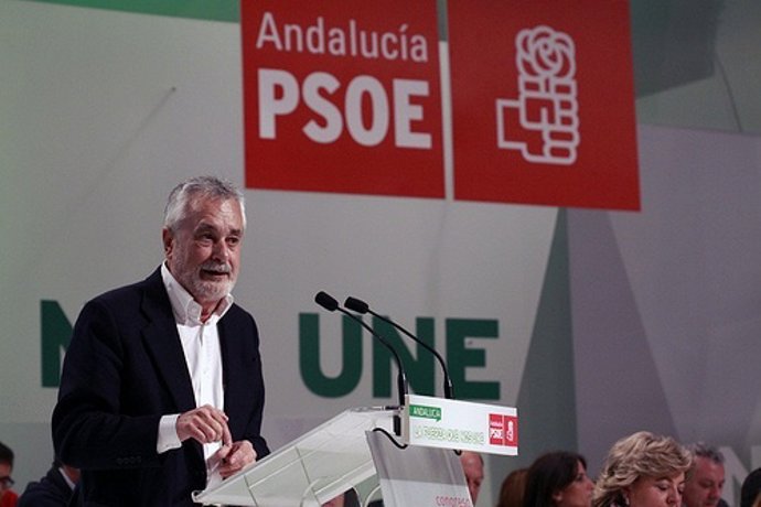 Griñán este sábado durante su intervención