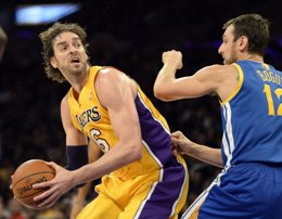 Golden State Warriors Los Angeles Lakers Pau Gasol Andrew Bogut