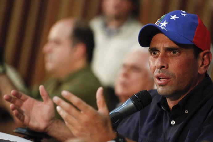 El lider de la oposición venezolana, Henrique Capriles.