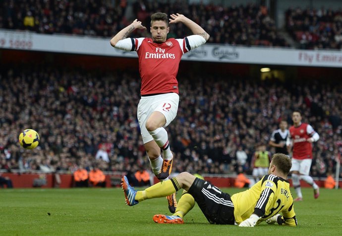 Giroud con el Arsenal