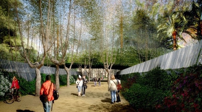 Nuevo pasaje del parque de la Ciutadella
