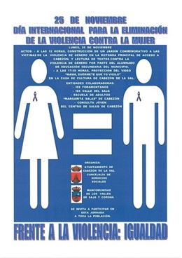 Cartel contra la violencia de género