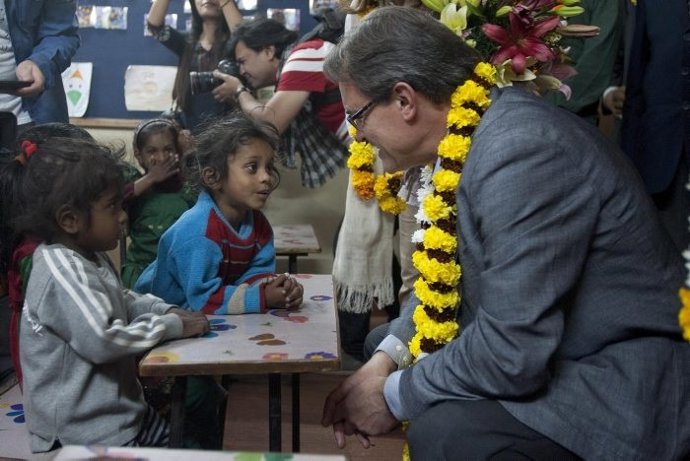 Artur Mas de viaje oficial en la India