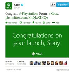 PlayStation y Xbox se felicitan por la llegada de 