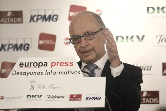 Cristóal Montoro, en los Desayunos de Europa Press