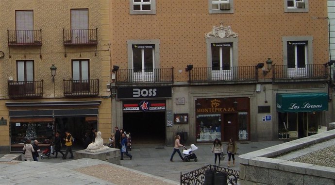 Comercios en el centro de Segovia