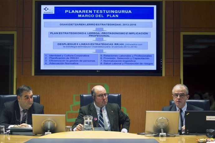 Presentación de Osakidetza en el Parlamento vasco