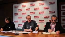 Los representantes del sector público de CC.OO en defensa de lo público