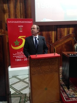 El presidente del Senado, Pío García-Escudero, en Marruecos