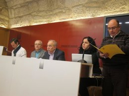 Rueda de prensa del PSOE del área de Santiago