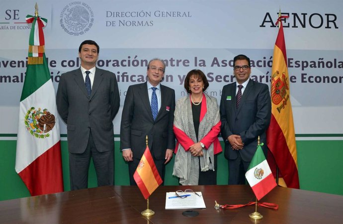 Aenor firma un convenio con México para fomentar la internacionalización