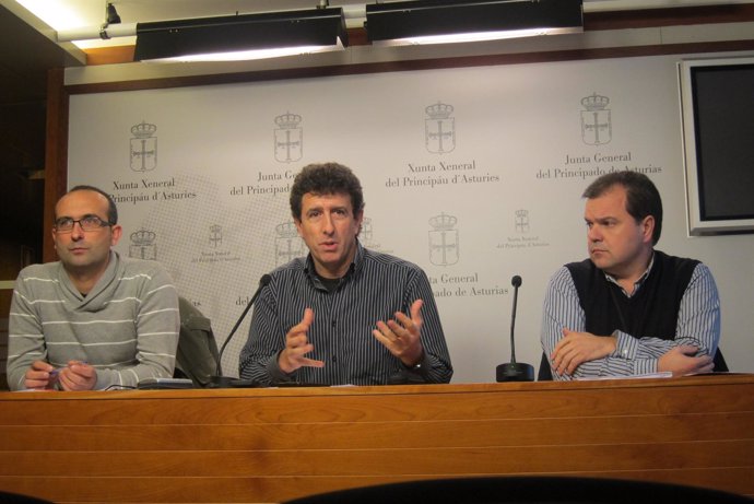 Damián Manzano, Jesús Gutiérrez, y José Luis Alperi