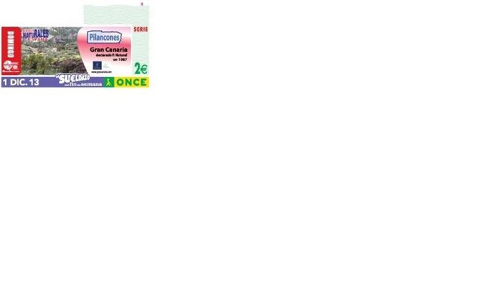 Cupón de la ONCE de los parque naturales de Gran Canaria