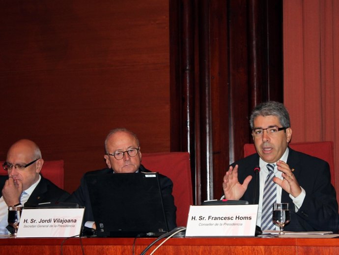 Jordi Baiget, Jordi Vilajoana (secrs.Generalitat) Francesc Homs (conseller)