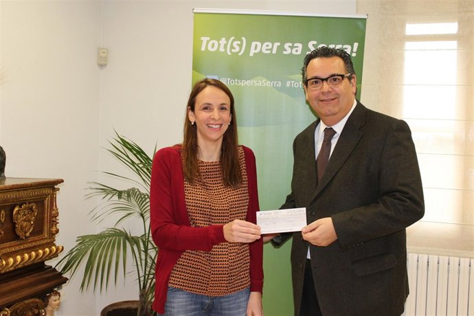 Neus Lliteras y el director de Radio Mallorca Cadena Ser