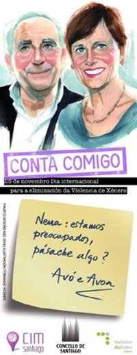 Cientos de postales con el mensaje 'Conta comigo' recordarán esta semana la necesidad de captar señales de maltrato