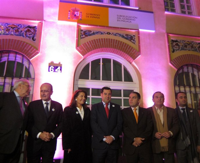 Carmen Crespo y Juan Manuel Moreno Bonilla en Málaga