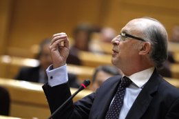 Cristóbal Montoro Interviene En El Pleno Del Senado
