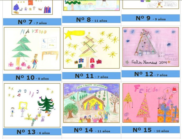 Dibujo para el concurso de tarjetas navideñas del Complejo Hospitalario de Jaén