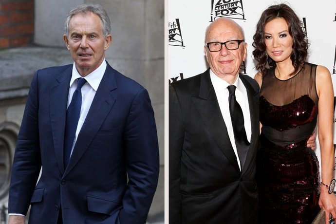 Tony Blair, posible causante del divorcio de Rupert Murdoch