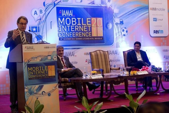 Artur Mas, en la inauguración de la convención Internet & Mobile Association