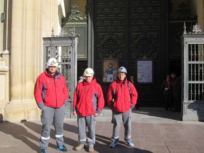 Mineros de Mequinenza en el Pilar