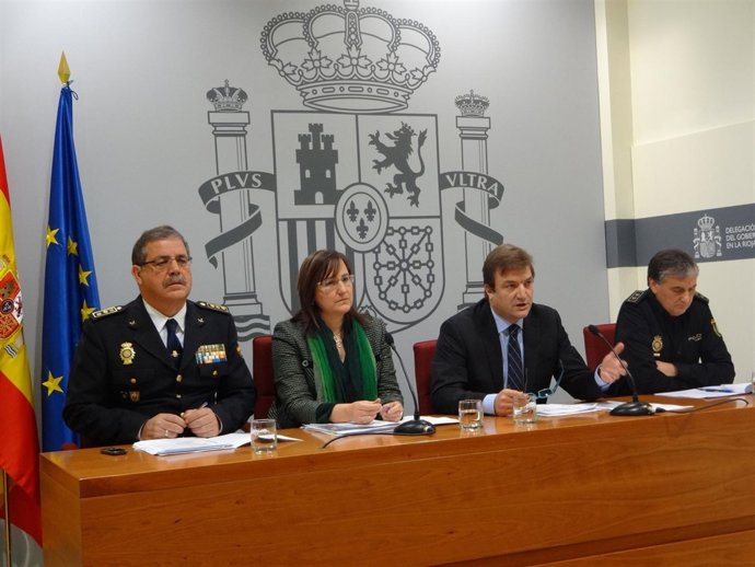 Alberto Bretón y altos cargos de la Policía Nacional