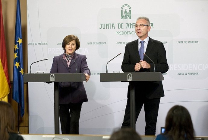 María José Sánchez Rubio y Miguel Ángel Vázquez, hoy ante los medios