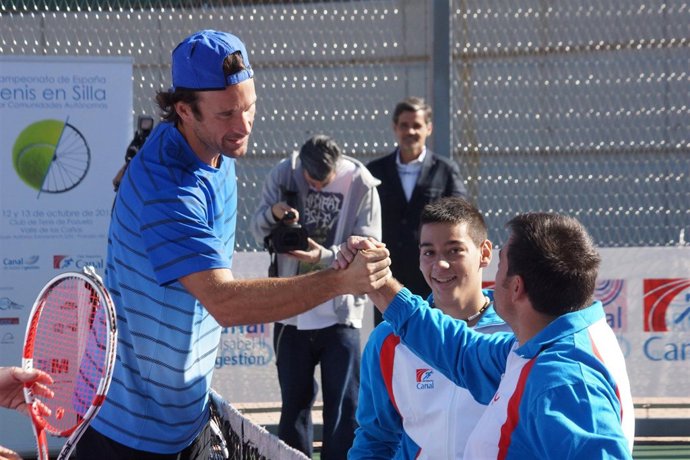 Carlos Moyá presentación campeonato de España en silla de Ruedas