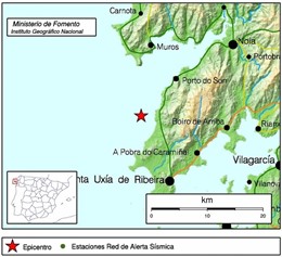 Terremoto en Porto do Son (A Coruña) el 27 de noviembre.