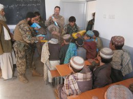 Niños en un colegio de Afganistán