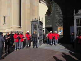 Los mineros de Mequinenza abandonan el encierro en El Pilar 