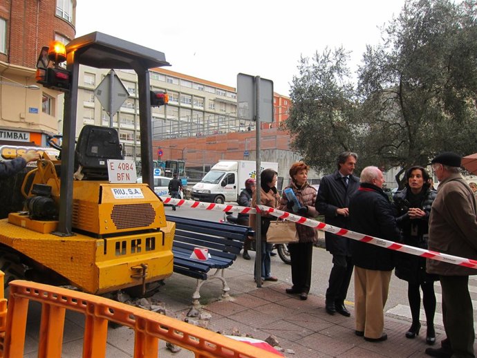 Comienzas las obras de remodelación de la plaza Numancia