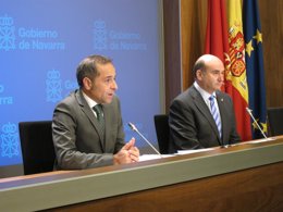 Los consejeros Juan Luis Sánchez de Muniáin y Javier Morrás.