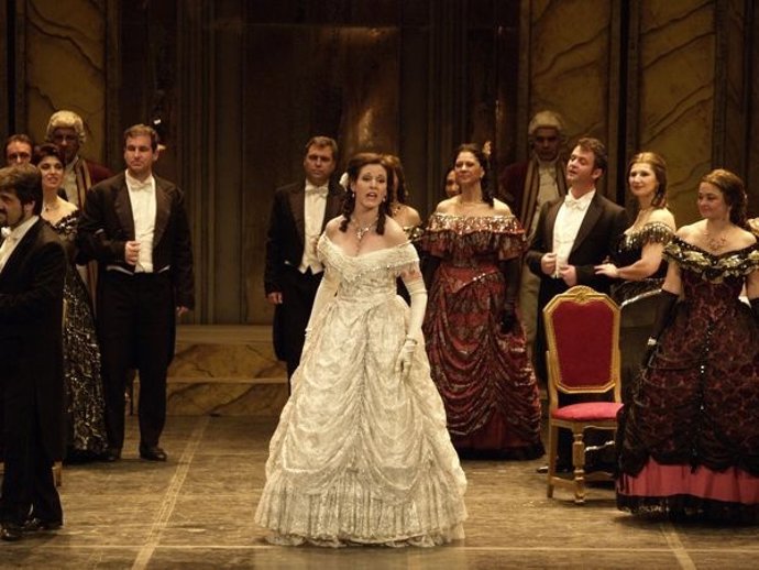 Escena de la famosa ópera 'La Traviata'.