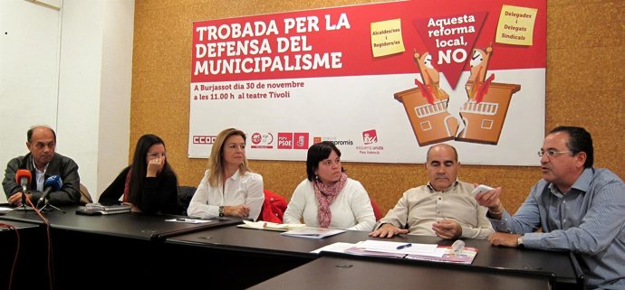 Representantes políticos y sindicales de la administración local
