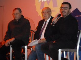 El dtr y pte de Auto Retro F.Palau y F.Sulé y el pte de Moritz A.Castellón 