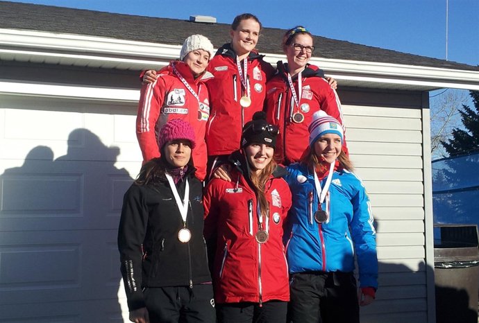 María Montejano en la prueba de Calgary de la Copa América