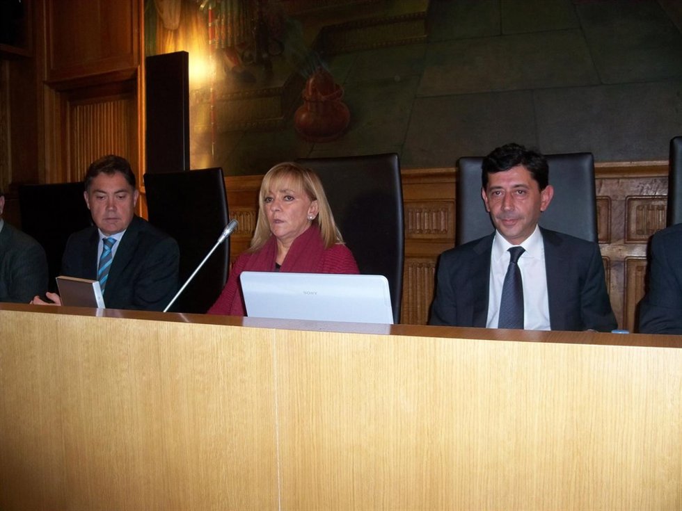 Carrasco, durante el pleno en el que se han aprobado los presupuestos.