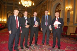 Los portavoces de los grupos de la oposición del Senado