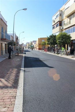 La alcalareña calle Silos después de las obras.