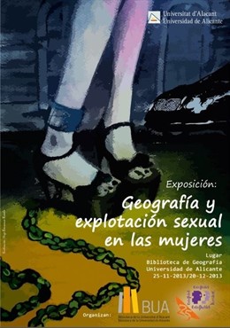 Cartel de la exposición Geografía y explotación sexual en las mujeres
