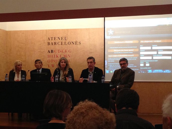 Organizadores de la marcha por la autodeterminación en Bruselas en 2014