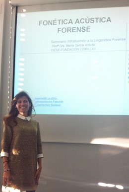 María García en la Universidad de Köln