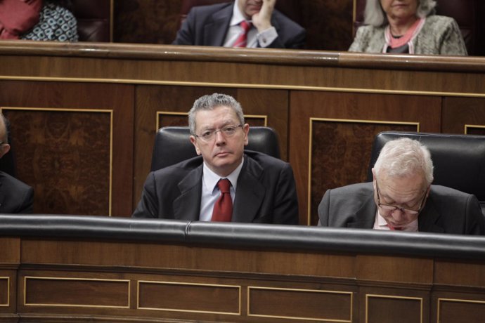 El ministro Gallardón en el Congreso