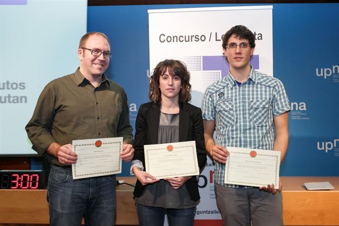 Marcial Roa, Nerea Zugasti y Alberto Berrueta.