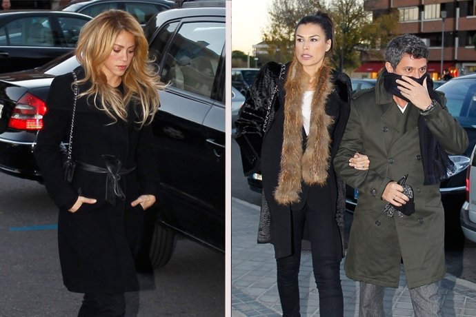 Alejandro Sanz y Shakira, muy conmocionados en funeral de la mujer de Michavila