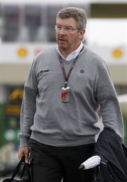 El jefe de la escudería Brawn GP, Ross Brawn