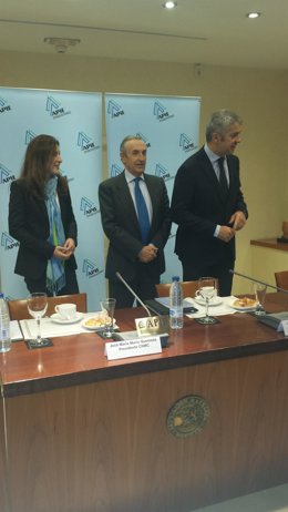 Presidente de la CNMC, José María Marín Quemada (centro)